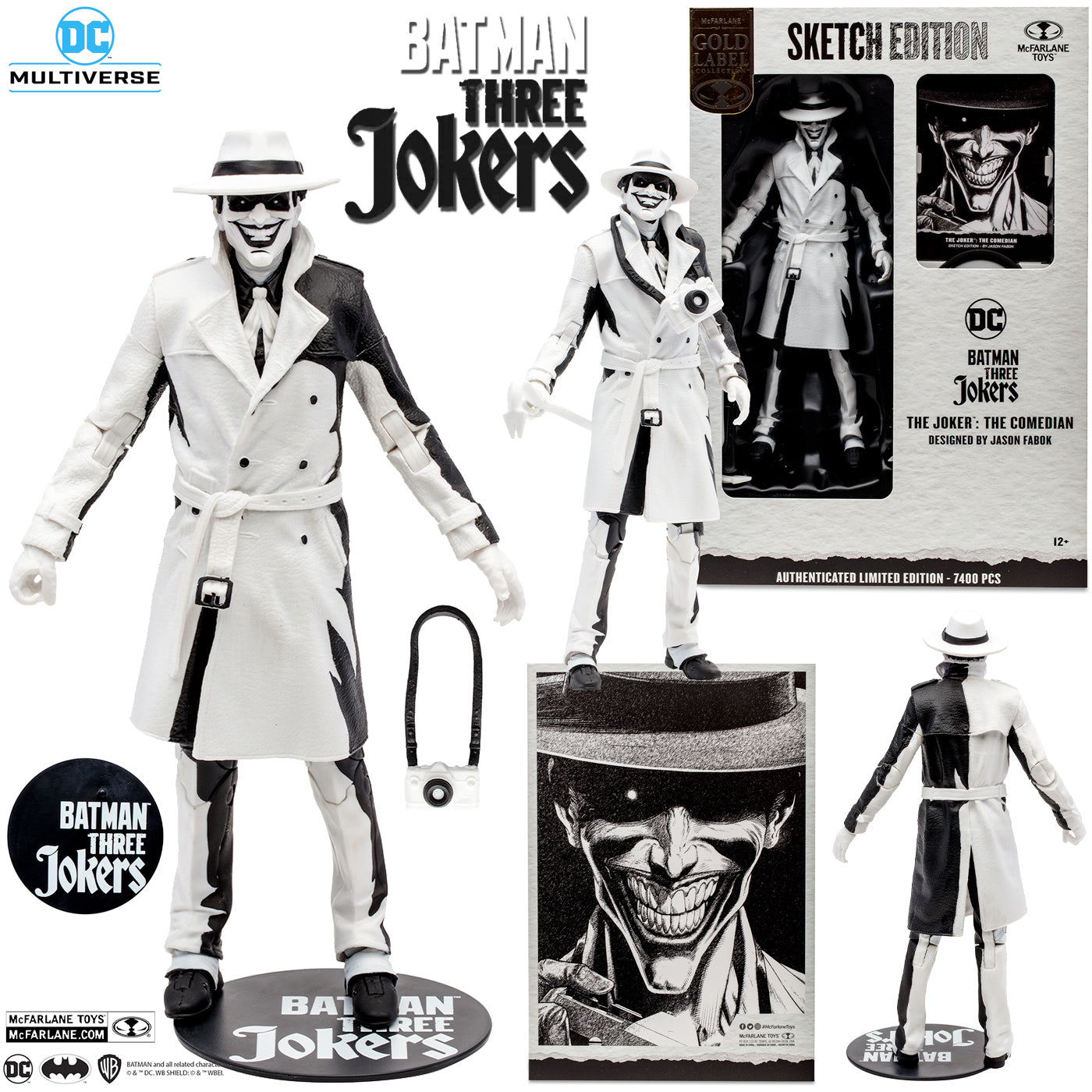 McFarlane Gold Label: Sketch Edition: Batman Three Jokers - The Comedian