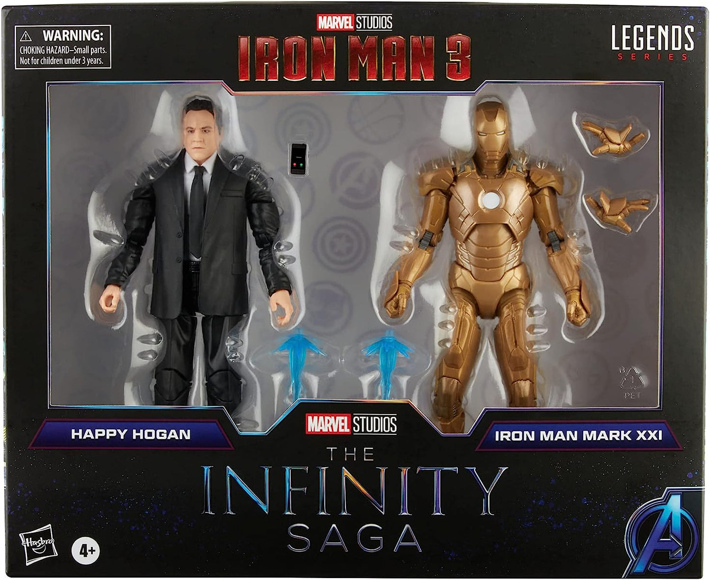 Marvel Legends - Infinity: Happy Hogan and Mark 21 Iron Man 6in Action Figure 2 Pack