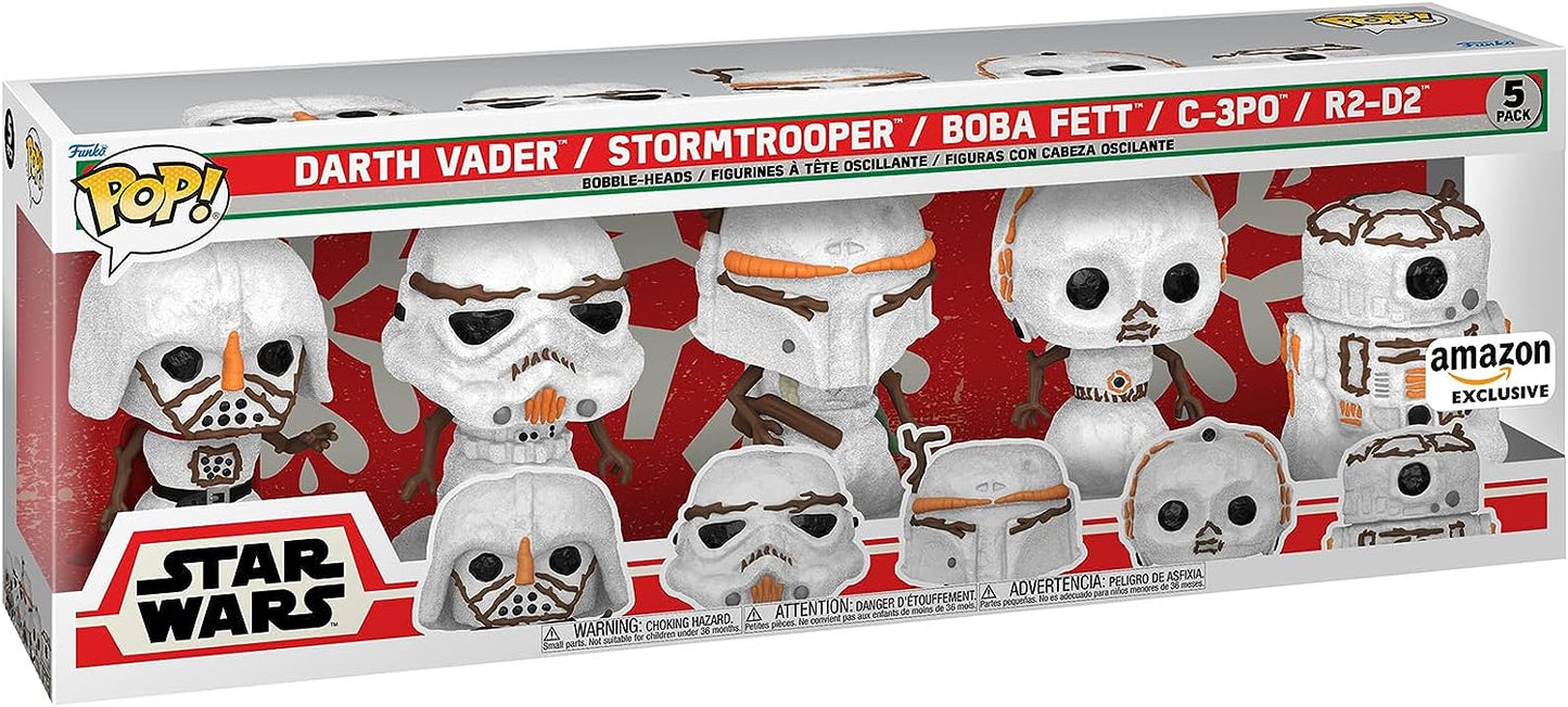 Funko Pop! Star Wars Snowmen 5 Pack (Amazon Exclusive)