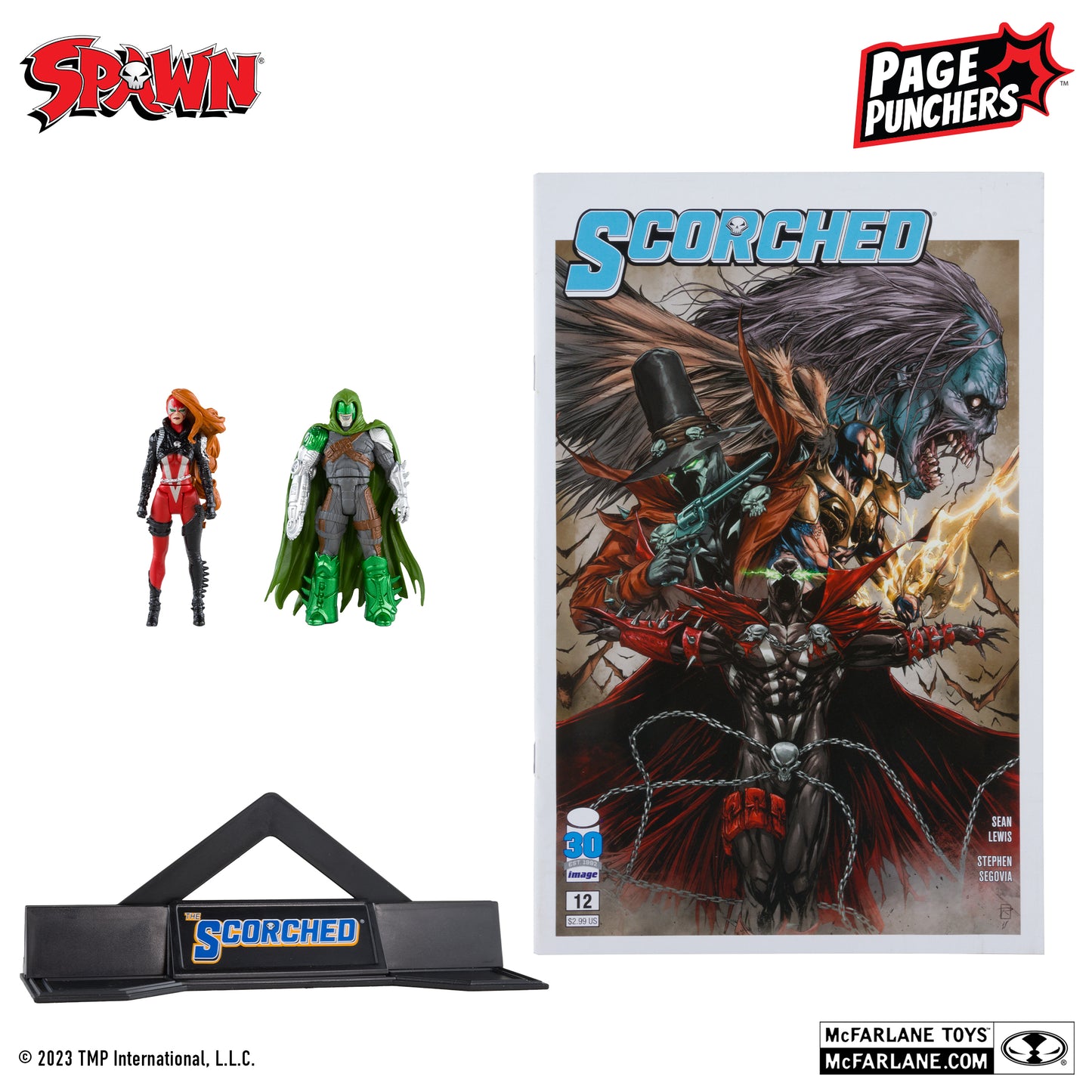 Page Punchers: Scorched - She-Spawn & Curse 3-Inch Action Figure 2-Pack with Comic Book