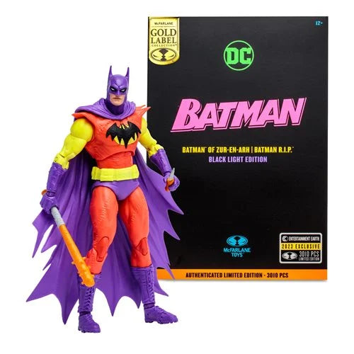 DC Multiverse - Batman of Zur-En-Arh: Black Light Gold Label 7-Inch Scale Action Figure (Entertainment Earth Exclusive)