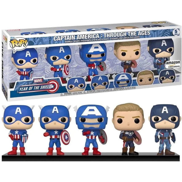 Funko Pop! Captain America Through the ages
