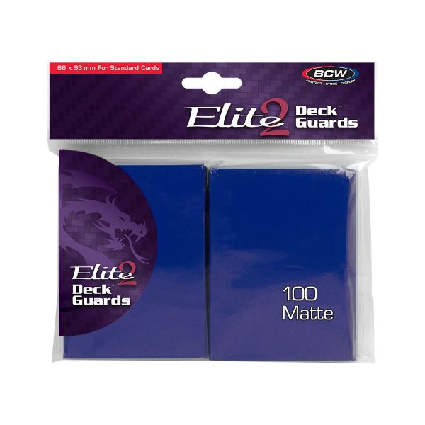Card Sleeves - Elite2 Deck Guard: Blue (Anti-Glare)