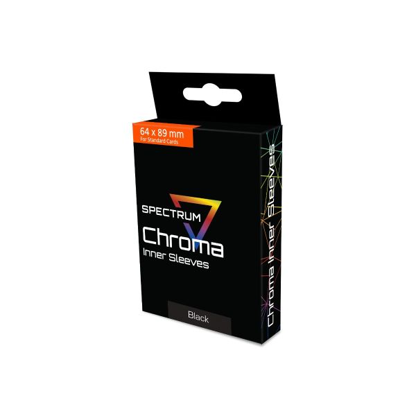 Card Sleeves - Chroma Inner Sleeve: Black (Standard Cards)
