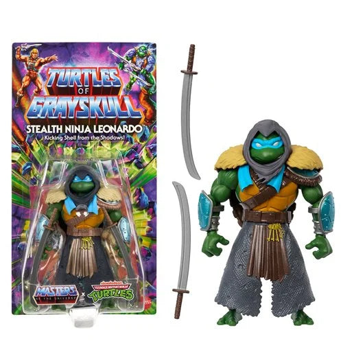 Masters of the Universe: Origins - Turtles of Grayskull - Stealth Ninja Leonardo 5 1/2 inch Figure