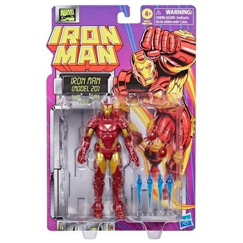 Marvel Legends - Iron Man: Iron Man (Model 20) Retro Card 6-inch Action Figure