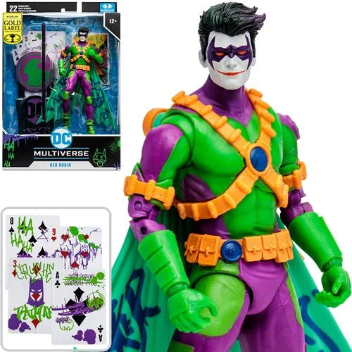 DC Multiverse  - Red Robin Jokerized Gold Label 7-Inch Scale Action Figure (Entertainment Earth Exclusive)