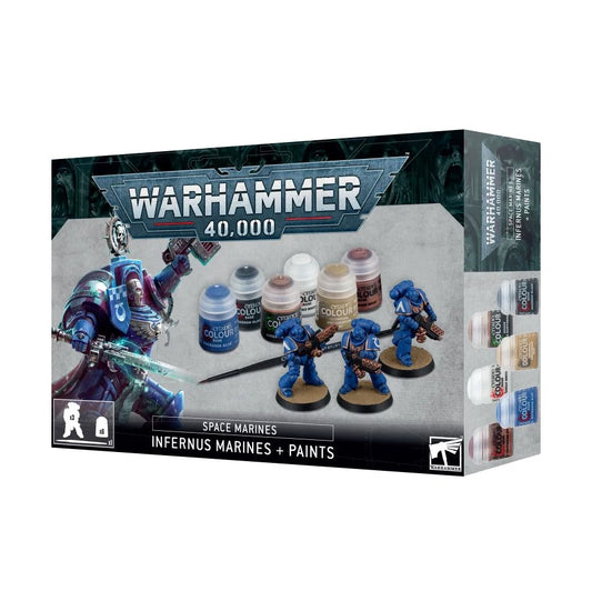 Warhammer 40k - Space Marines: Infernus Marines + Paints Set (10th Edition)