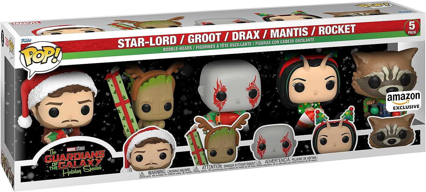 Funko Pop! Marvel Holiday: Guardians of The Galaxy 5 Pack (Amazon Exclusive)