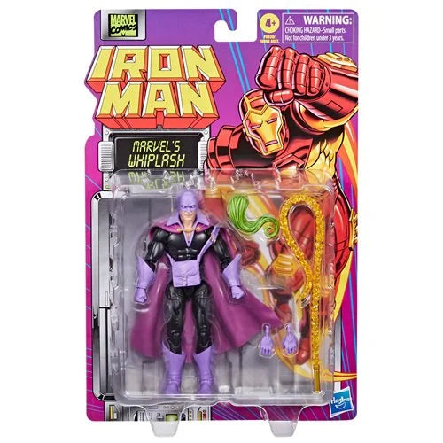 Marvel Legends - Iron Man: Whiplash Retro Card 6-inch Action Figure