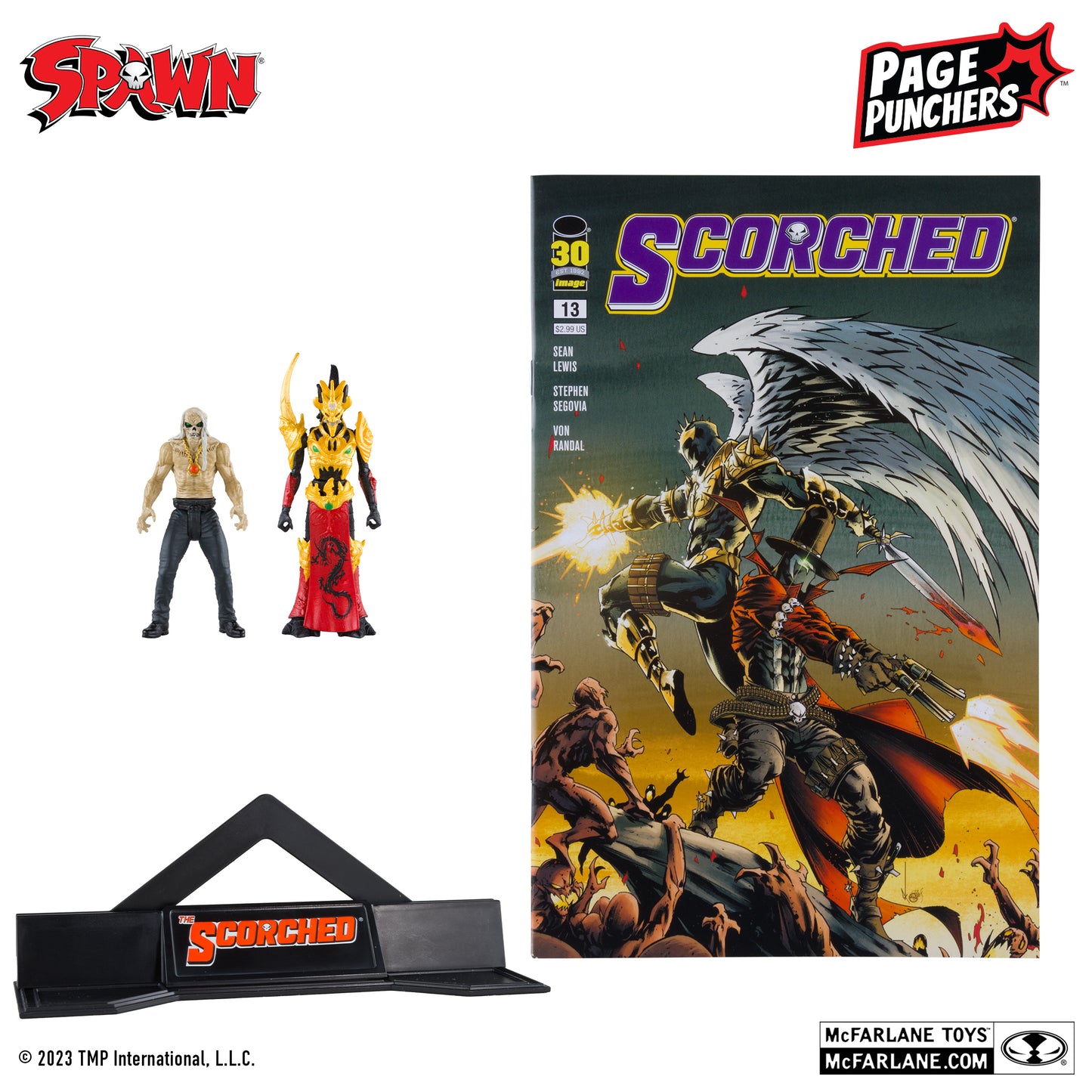 Page Punchers: Scorched - Freak & Mandarin Spawn 3-Inch Action Figure 2-Pack with Comic Book