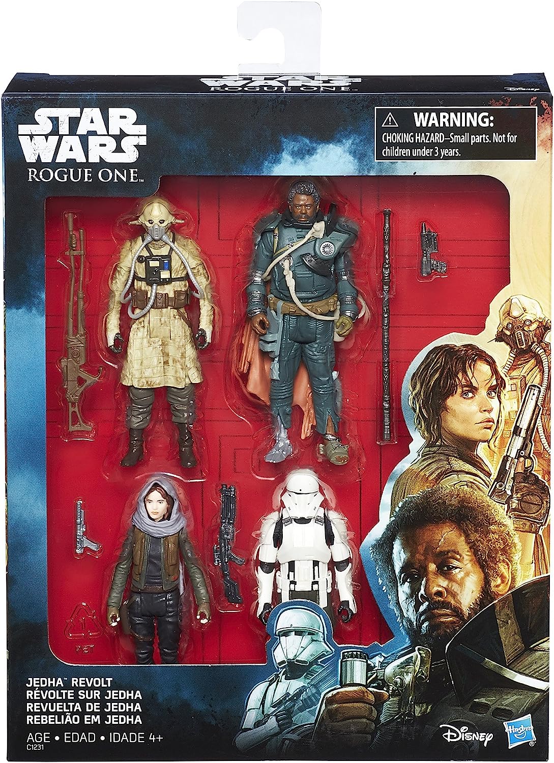 Star Wars: Rogue One - Jedha Revolt (Set of 4) 3.75-Inch Action Figures
