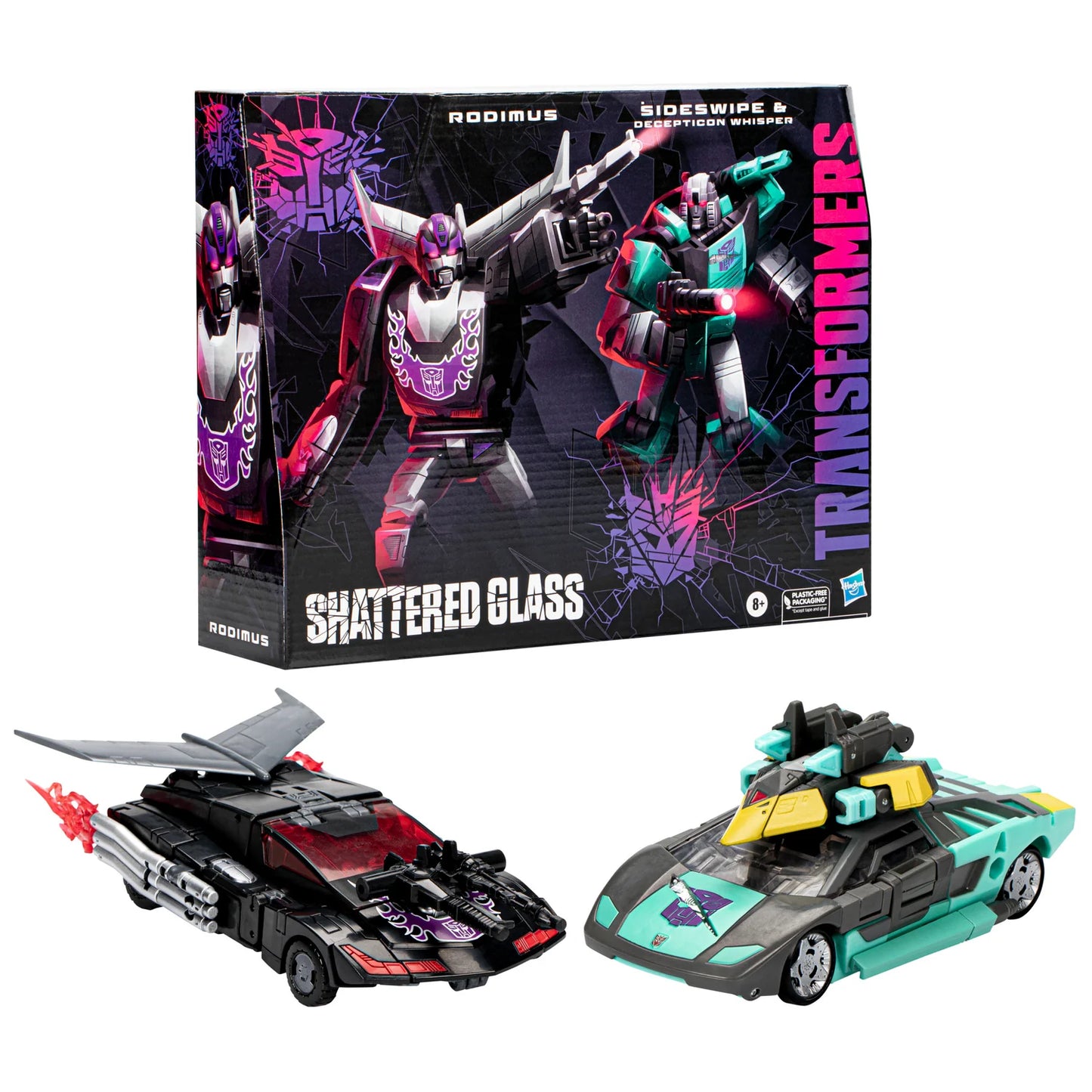 Transformers - Generations - Shattered Glass Collection: Rodimus, Sideswipe, and Decepticon Whisper