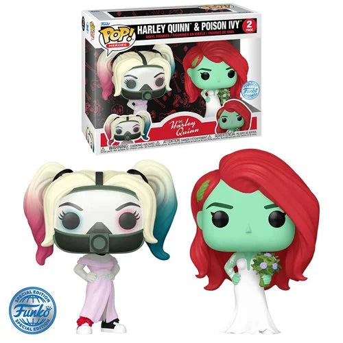 Funko Pop! Harley Quinn and Poison Ivy Wedding 2-Pack (Entertainment Earth Exclusive)