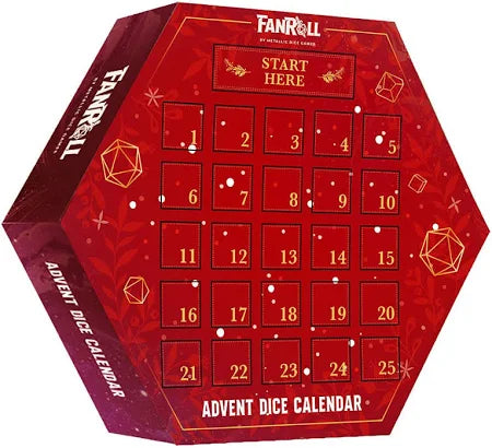Fan Roll Advent Dice Calendar (2024)